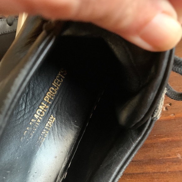 Common Projects Original Achilles Low Black Leather Size 35 - Picture 7 of 9
